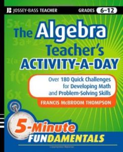 Rich Results on Google's SERP when searching for 'The Algebra Teachers Activity-a-Day, Grades 6-12'